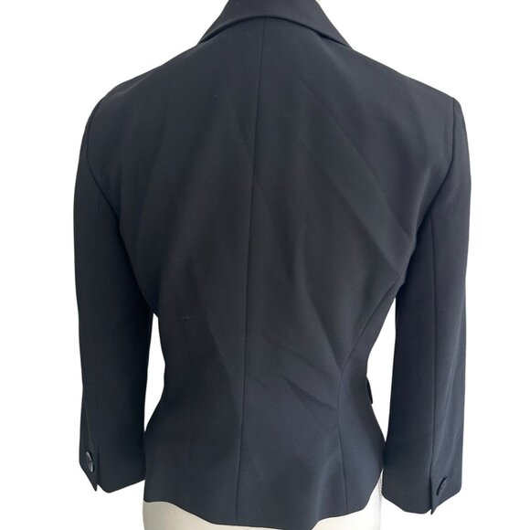 HALOGEN Black Office Three Button Blazer Size Medium - Picture 4 of 6